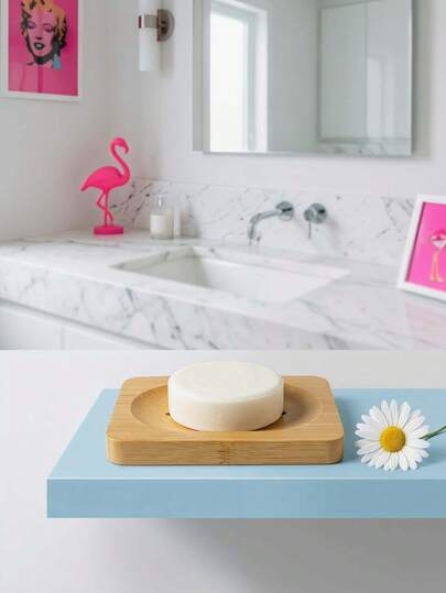 Zazumi 1 Khay đựng xà phòng bằng tre tự nhiên, làm từ tre nguyên khối với rãnh thoát nước, giúp giữ xà phòng khô ráo và gọn gàng, lý tưởng cho phòng tắm, nhà bếp, hoàn hảo cho trang trí Giáng sinh, Lễ tình nhân và đám cưới.