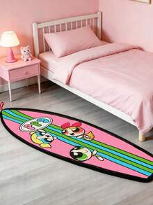 THE POWERPUFF GIRLS X SHEIN 1 Piece Special-Shaped LOGO Decorative Carpet - 1PC - View 1