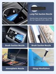 Teckwe 3 In 1 Cordless Vacuum Cleaner - Powerful Suction,Air Extraction, And Blowing Functions - Long Lasting Lithium Battery,Foam Filter, And Accessory Kit Included For Car And Home Cleaning - wireless - View 6