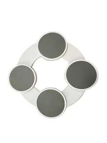 4-Plate And 6-Plate, 360 Degree Rotating Dining Table Turntable - Adjustable And Expandable, Suitable For Rectangular Dining Tables, Suitable For Kitchen And Dining Use, Easy To Assemble, Black And White - Multicolor - View 5