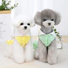 PETSIN Quần áo cho chó, quần áo cho mèo, váy cho thú cưng, bộ sưu tập xuân/hè mới, váy cho cún con, váy công chúa đa năng, họa tiết kẻ sọc, quần áo cho động vật nhỏ, kem chống nắng mát mẻ - Nhiều màu - Xem 11