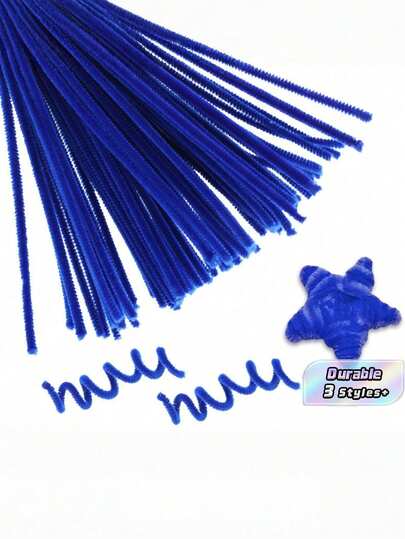 Premium Royal Blue Velvet Strip Set Of 1000 Strips - Flexible Craft Sticks, Suitable For DIY Projects, Christmas Decorations, Etc.