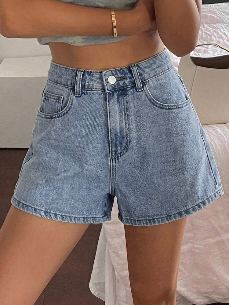 Women's Loose Casual White Denim Shorts, Summer New Arrival