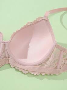 DesireSculpt Bộ 3 áo ngực ren có gọng dành cho nữ, thích hợp làm quà tặng ngày Valentine. - Nhiều màu - Xem 3