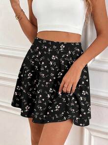SHEIN Frenchy Váy/quần họa tiết hoa nhí kiểu dáng thường ngày dành cho nữ, họa tiết hoa nhí, trang phục mùa hè cho nữ. - Nhiều màu - Xem 5
