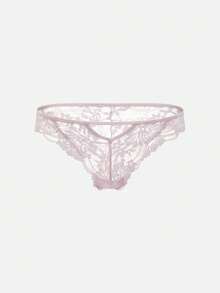 Bella Beso 4pcs/Pack Sexy Low Waist Seamless Floral Lace Thong Panties | Soft, Breathable, Suitable For Yoga, Daily Wear, Hollow Out Low Waist Briefs - Multicolor - View 10