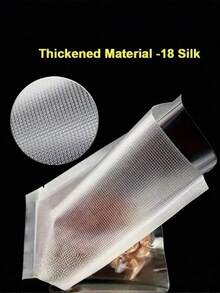 50pcs Transparent Vacuum Bags, Matte Finish Sealed Bags, Plastic Packaging Bags, Vacuum Compression Fresh Keeping Bags - Multicolor - View 4