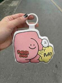 POKOJA LAND 1 件精美毛绒挂件 – 柔软圆润的造型装饰品 – 时尚背包配饰，日常点缀 – 温馨可爱的礼物 - 彩色 - 查看 9