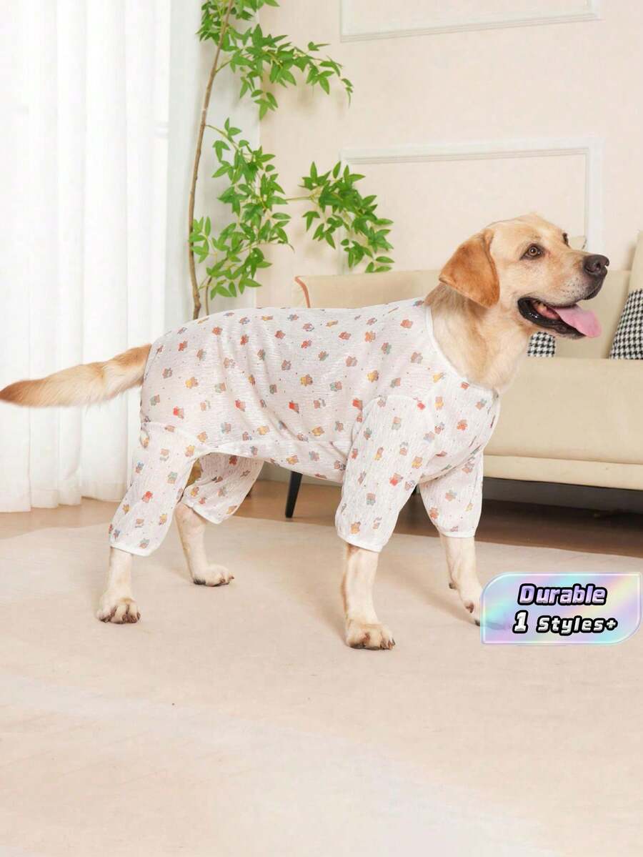 Bộ đồ ngủ cho chó, đồ ngủ cho chó nhỏ, vừa và lớn, chất liệu vải co giãn siêu mềm. - Nhiều màu - Xem 1