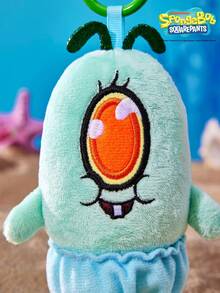 SpongeBob SquarePants | POKOJA LAND 1個 X POKOJA LAND 3D 絨毛吊飾鑰匙圈，藍綠色單眼魚形狀，趣味搞怪設計，可掛在包包、鑰匙、書包上，生日或週年紀念的有趣禮物 - 綠色 - 查看 6