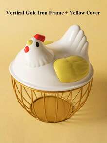 1pc Home Kitchen Egg Basket Plastic Lid Storage Basket Vegetable Iron Storage Basket Storage Basket Water Fruit Basket Vegetable Basket Metal Basket - Multicolor - View 28