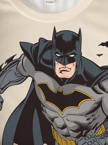BATMAN X SHEIN Baby Jungen lässig Cartoon Muster Top, Sommer - Weiss - Übersicht 3