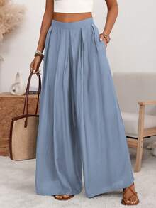 Women Pants - Graublau - View 7