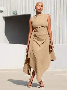 Women Midi Dresses - 淺綠色 - 查看 7