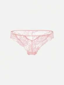 Bella Beso 4pcs/Pack Sexy Low Waist Seamless Floral Lace Thong Panties | Soft, Breathable, Suitable For Yoga, Daily Wear, Hollow Out Low Waist Briefs - Multicolor - View 6