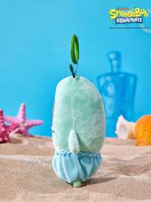 SpongeBob SquarePants | POKOJA LAND 1個 X POKOJA LAND 3D 絨毛吊飾鑰匙圈，藍綠色單眼魚形狀，趣味搞怪設計，可掛在包包、鑰匙、書包上，生日或週年紀念的有趣禮物 - 綠色 - 查看 4