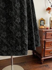 Vintamour Đầm nữ cổ điển thanh lịch, đầm jacquard ôm dáng mùa xuân/hè, đầm đính ngọc trai, đầm hai dây, đầm xòe, màu trắng sữa. - màu đen - Xem 6
