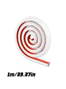 1m/2m/6m Length 15mm Width PVC Cable Management Trunking, Invisible Decorative Wire Duct, Anti-Step Cable Protector, Adhesive Soft Wire Groove With End Caps - multicolor - View 10