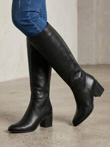 Botas largas casuales - Negro - Ver 3