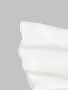 GlowEve 女士休闲仿珍珠装饰衬衫，日常百搭 - 白色 - 查看 5