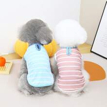 PETSIN Ropa de primavera para mascotas, suministros para animales, ropa para perros, camiseta de tirantes para perros, camiseta para gatos, atuendos para peluches, ropa casual y fresca para pequeños animales, camiseta de tirantes para perros, ropa para gatos, nueva camiseta de tirantes para la temporada de primavera y verano - Multicolor - Ver 12