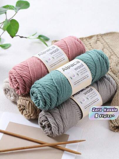 500g, 5 cuộn (100g*5) Sợi len pha len Úc, mềm mại và thoải mái, thoáng khí, 85% len Merino + 15% polyester, màu sắc tươi sáng, thích hợp để đan áo len, áo khoác, áo vest, mũ, găng tay, khăn quàng cổ, chăn và nhiều đồ trang trí nhà cửa thủ công khác.