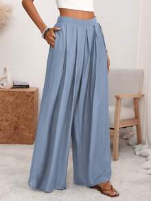 Women Pants - Graublau - View 6