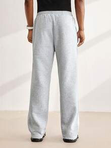 Driftmere Men's Solid Color Drawstring Waist Pocket Casual Sweatpants Father's Day – A Fathers Day Gift Guide - Grey - View 2