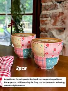 Bộ 1 chiếc, bộ 2 chiếc, cốc sứ ghép mảnh cao cấp, cốc đẹp mắt, cốc cà phê nghệ thuật Latte, cốc uống nước gia đình. Thích hợp sử dụng tại nhà, làm quà lưu niệm, quà tặng, quà sinh nhật, cửa hàng tráng miệng, quán trà, quán cà phê, văn phòng, tiệc tùng và làm quà tặng bạn bè. - Nhiều màu - Xem 8