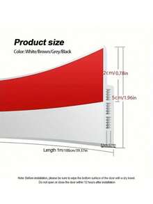 High Quality Door Bottom Seal/Draft Stopper, Bedroom Door Weatherstrip, Warm And Insect-Proof, Soundproof Sealing ( - Easy Installation), The Door Strip Is An Ideal Choice To Resist The Cold - multicolor - View 3