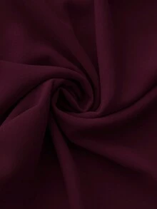 Firerie Plus Size Women's Elegant Ruched Cap Sleeve Split Hem Dress, Suitable For Dates Wedding And Formal Events Burgundy Summer - Red Violet - View 9