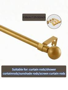 1 pièce Tringle à rideaux en acier inoxydable noir/blanc, tringle à rideaux de fenêtre, tringle à rideaux romains, convient pour la salle de bain, la chambre, le salon, décoration de la maison, décoration d'automne, accessoires de salle de bain, rentrée scolaire - multicolore - Voir 12