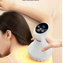 Teckwe Wireless Handheld Electric Scraping Massage Device, Suitable For The Whole Body,  Features 9 Levels Of Intensity Adjustment, Comes With A Heated Base, Suitable For Massage Of Legs, Abdomen, Neck, And Shoulders 1200mAh - Multicolor - View 2