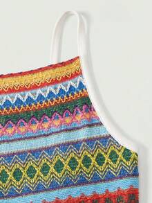 SHEIN MOD Women's Colorful Striped Dress - Multicolor - View 4
