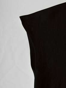 EMERY ROSE Women's Solid Color Casual Versatile Daily Wear Shirt - Black - View 8
