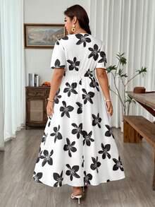 Weeklong Kleid mit quadratischem Ausschnitt, elastischer Taille, rückenfreier Bindung und einfarbig, geeignet für Frühling, Sommer, Herbst, Winter, Urlaub, Party, elegant, Casual, Pendeln und andere Anlässe. Elegantes klassisches Kleid für Damen, geeignet für formelle Anlässe, eleganter Hosenanzug für Damen, Hochzeitskleid, formelle Damenkleidung, exquisites Kleid für Damen, formelle Damenkleidung, klassisches Kleid für Damen - Verschiedenfarbig - Übersicht 2