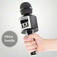 Teckwe Wireless Bluetooth Karaoke Microphone, Portable Handheld Design With High Power Output. 2-In-1 Mic & Speaker, Supports Phone Karaoke And Voice Changing. Built-In 1200mAh Rechargeable Battery For Long Battery Life. Suitable For All Ages. - View 7