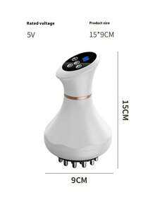 Teckwe Wireless Handheld Electric Scraping Massage Device, Suitable For The Whole Body,  Features 9 Levels Of Intensity Adjustment, Comes With A Heated Base, Suitable For Massage Of Legs, Abdomen, Neck, And Shoulders 1200mAh - Multicolor - View 7
