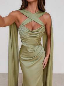 opa Interior de Verano Elegante y Casual para Vacaciones en la Playa, Sencilla y Cómoda.Primavera para Mujer, Verano, Vacaciones, Pascua, Elegante, Sexy, Invitada de Boda, Vacaciones, Cómodo - Verde - Ver 6