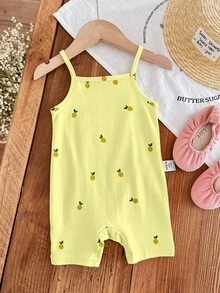 Mono informal de uso diario con estampado de limón para bebé niña - Multicolor - Ver 11