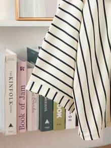 Elladie kids Children's Summer Striped Off-Shoulder Set,White Sweet Short Cardigan&Sleeveless Top For School,Back-To-School Fashionable Layered Outing Set - Apricot - View 7