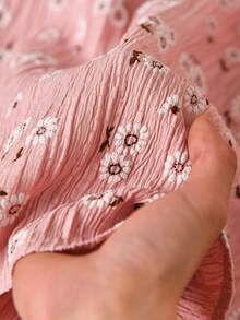 CosyJoli Áo hai dây họa tiết hoa nhí cỡ lớn dành cho nữ, trang phục mùa hè thường ngày, áo hai dây màu hồng dễ thương, trang phục ngoài trời, áo vest hoa anh đào, áo sơ mi không tay cài nút, trang phục nghỉ dưỡng, quần áo mùa hè. - Hồng - Xem 7