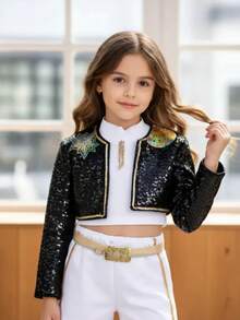 Conjunto para niñas k-pop - Negro - Ver 2