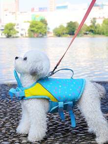 PETSIN Ropa de baño de verano ligera y fina con estampado minimalista de huella de pata de cachorro, estilo deportivo. Puede usarse para caminar al aire libre, correa, chaleco salvavidas para mascotas y traje de baño para perros grandes en Europa y América. - Multicolor - Ver 14