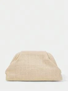 SHECARRY 女士椰树刺绣串珠装饰手拿包，时尚、优雅、简约、个性化、百搭、经典、复古，适合通勤、办公、约会、日常、购物、下午茶、海滩、度假、假日、海边、沙滩派对等场合。 - 淺杏色 - 查看 4
