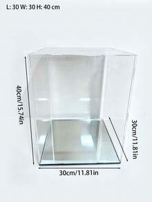 Acrylic Display Cabinets/Showcases/Glass Cabinets/Entrance Decorative Dustproof Display Cabinets (High-Definition Thick Acrylic Modules + Mirror-Like Bases), Suitable For Displaying Sculptures/Gifts/Models - Black Background + Mirror Finish - View 14