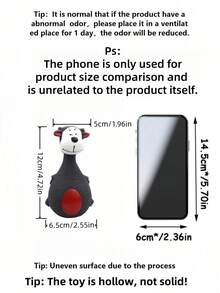 Monkey And Black Donkey Shaped Rubber Pet Grinding Toy, Suitable For Small, Medium And Large Dogs, Bite Resistant And Wear-Resistant, With Sound Effects - Multicolor - View 5