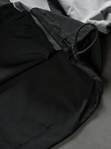 PAVTROS Áo khoác nam phong cách đường phố bán chạy INS phối màu đen xám với chữ LA, cổ đứng, kiểu bomber, khóa kéo, quà tặng cho bạn trai/chồng, kỷ niệm. - Nhiều màu - Xem 8