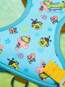 SpongeBob SquarePants | PETSIN 印花宠物胸背带，配120厘米长牵引绳 - 藍色 - 查看 4