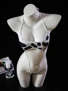 Dansine Đồ ngủ hình bò dễ thương, trang phục hầu gái gợi cảm dành cho nữ. - trắng - Xem 6